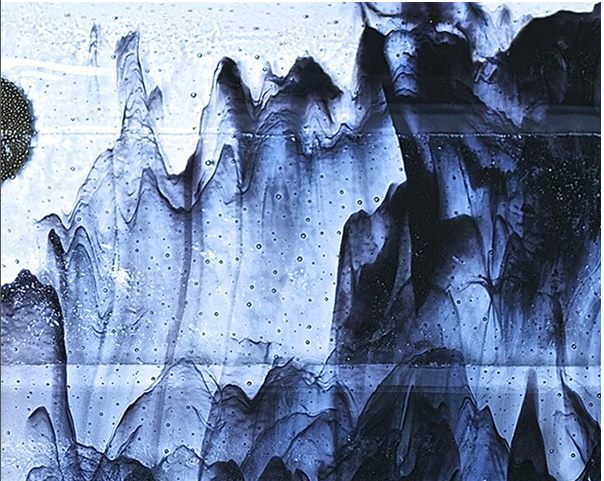 Black Smoke Platter — fused glass by Patti Wessman, photo 2 of 2