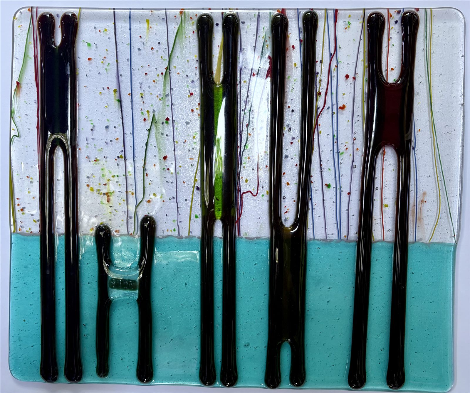 Care Free — fused glass by Patti Wessman