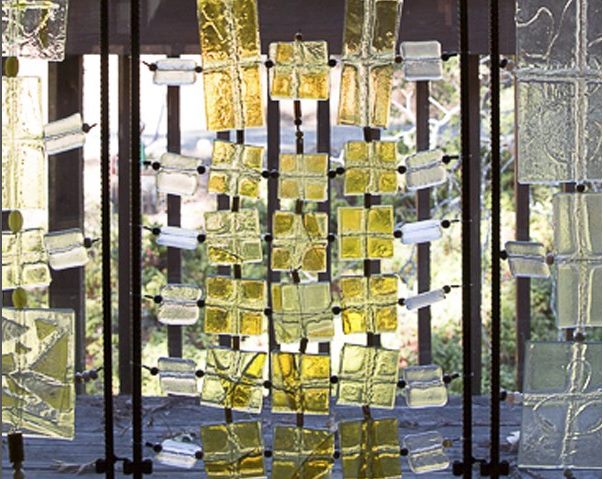 Cathedral Window Quilt — recycled fused glass by Patti Wessman, photo 2 of 3