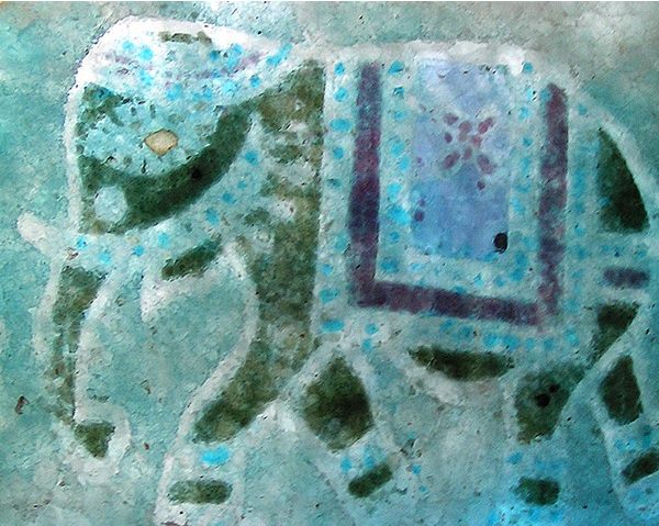 Elephants — recycled cast glass by Patti Wessman, photo 2 of 2