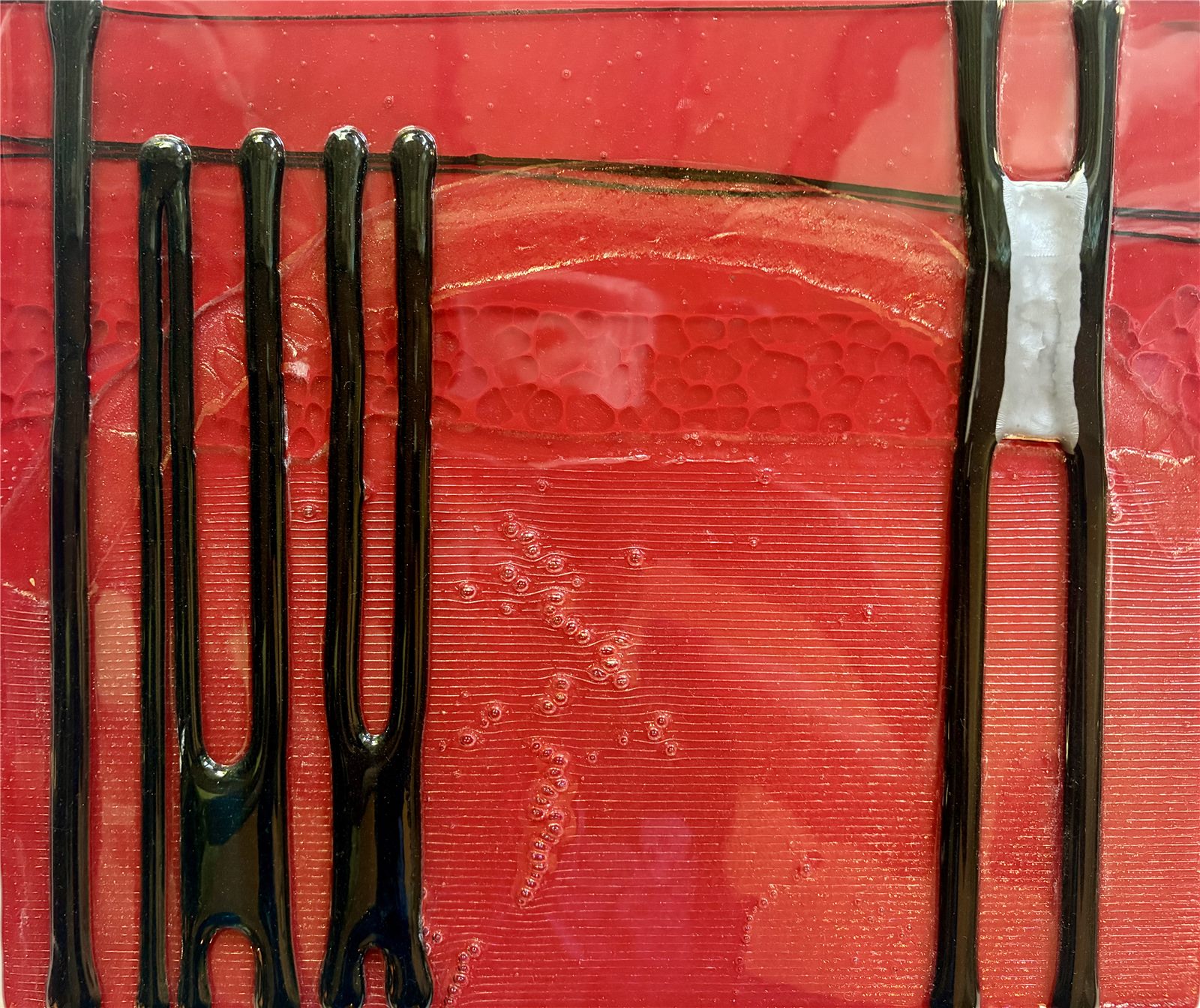 Heating Up — fused glass by Patti Wessman