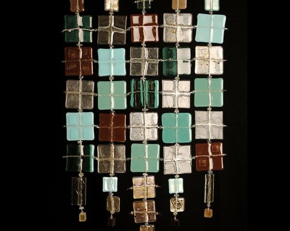 Leslie's Glass Quilt — fused glass · hanging by Patti Wessman, photo 1 of 3