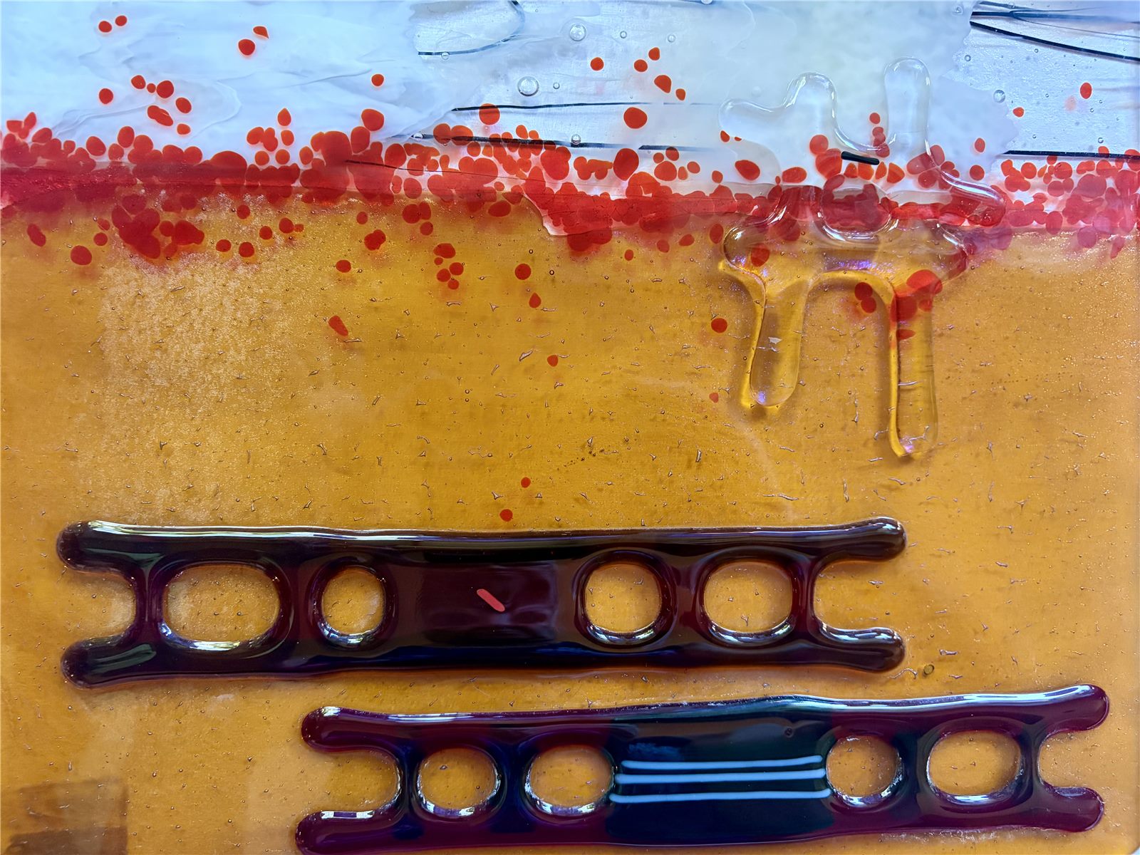 Litters — fused glass by Patti Wessman