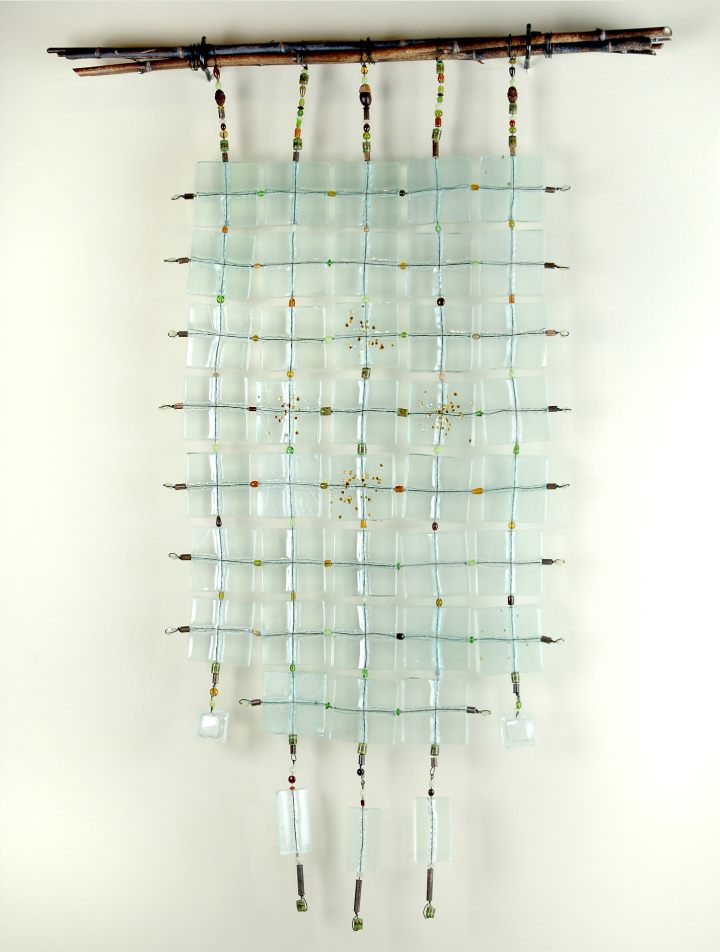 Peace Hanging Quilt — recycled fused glass · hanging by Patti Wessman, photo 2 of 3