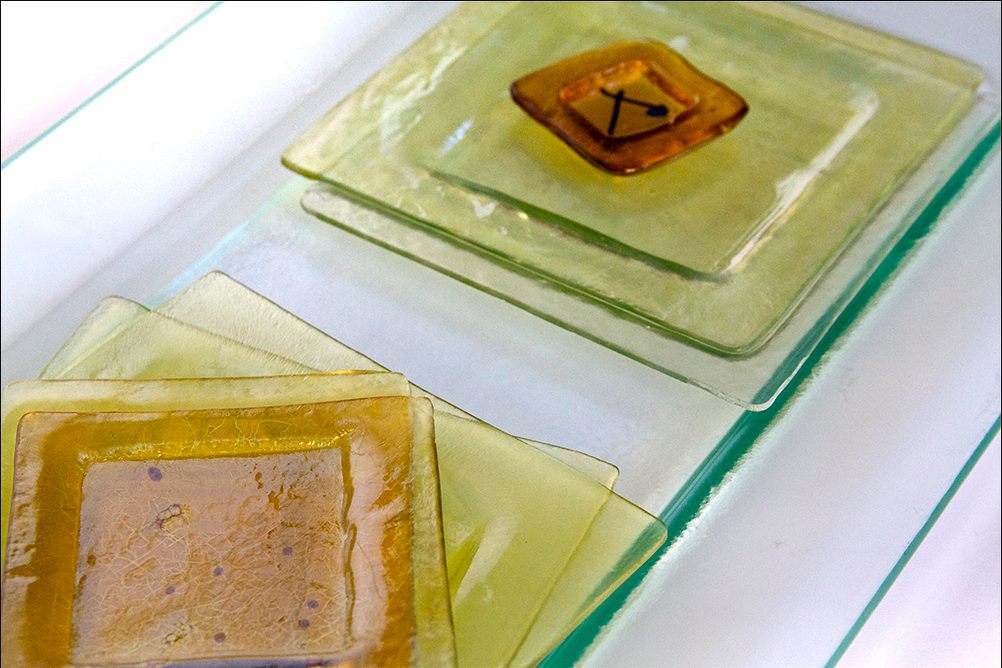 Plates & Salt Trays — fused glass — recycled & new by Patti Wessman, photo 3 of 5