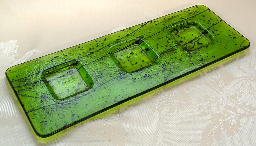 Plates & Salt Trays — fused glass — recycled & new by Patti Wessman, photo 4 of 5