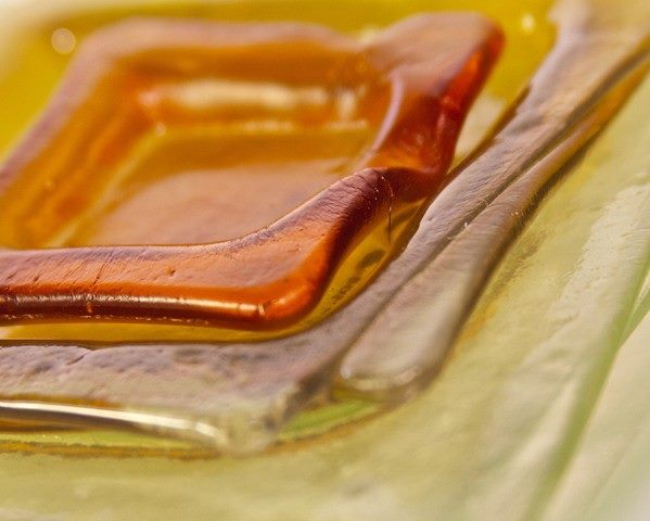 Plates & Salt Trays — fused glass — recycled & new by Patti Wessman, photo 1 of 5