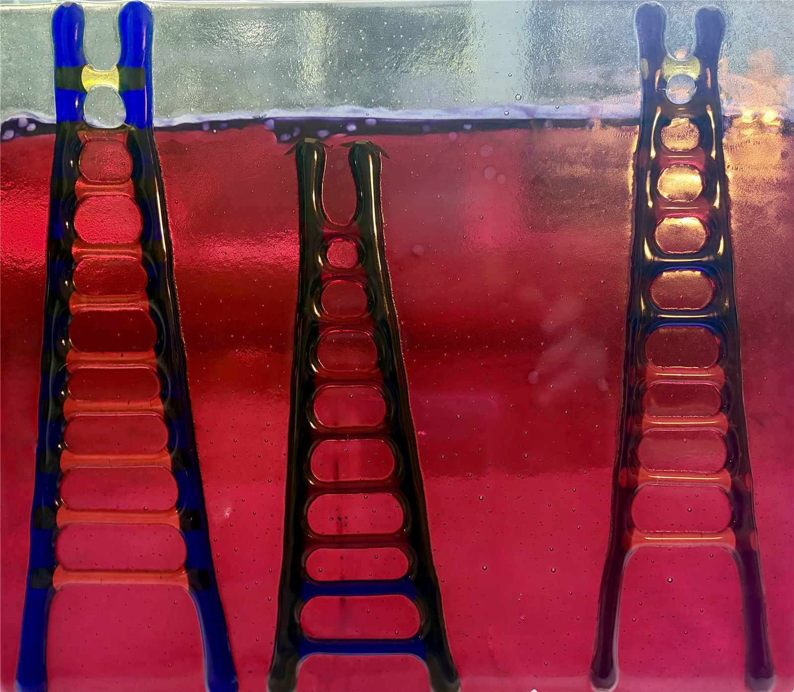 Rising Tide — fused glass by Patti Wessman