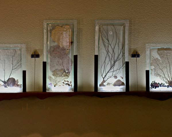 Sea Fan Pods — recycled cast glass · seven pods by Patti Wessman, photo 2 of 3