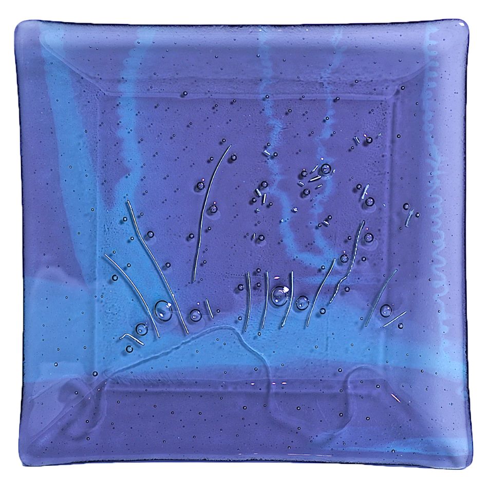 Silver Wire Inclusion — fused glass with silver-wire inclusion by Patti Wessman, photo 2 of 2
