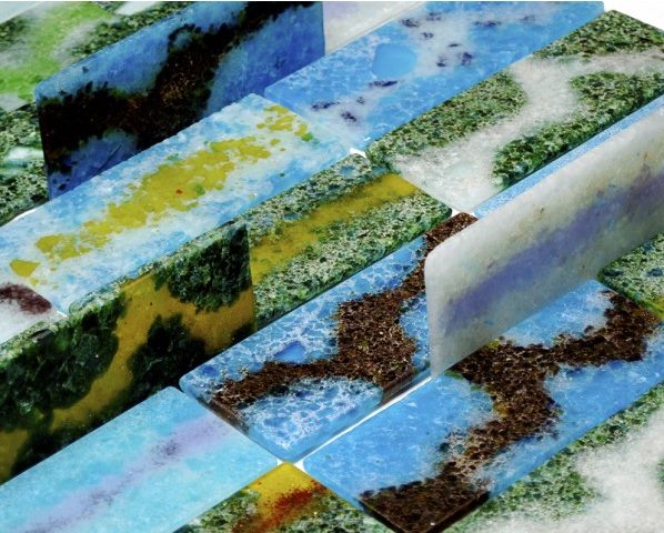 Solage Cheese Boards — recycled cast glass by Patti Wessman, photo 2 of 3